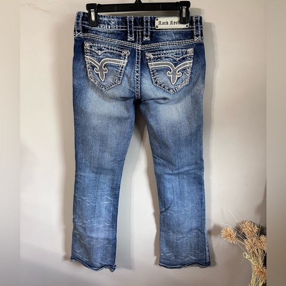Rock Revival Bootcut Raizel Denim Jeans Size 26 - Picture 3 of 14